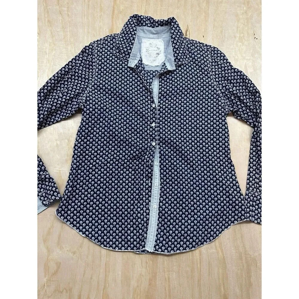 Cino xSundance Navy Printed Button-Down Shirt